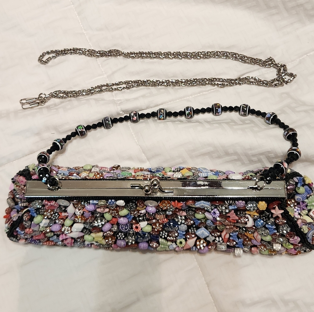 Far Nine Beaded Clutch